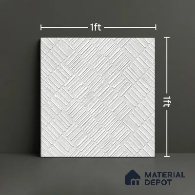 Punch Wall Tile TL 07255 B Roxy 7606 Granula 1 ft x 1 ft Ceramic Matte Finish - 9 mm | Suitable For Kitchen, Bathroom | 2 mm Spacer is Mandatory